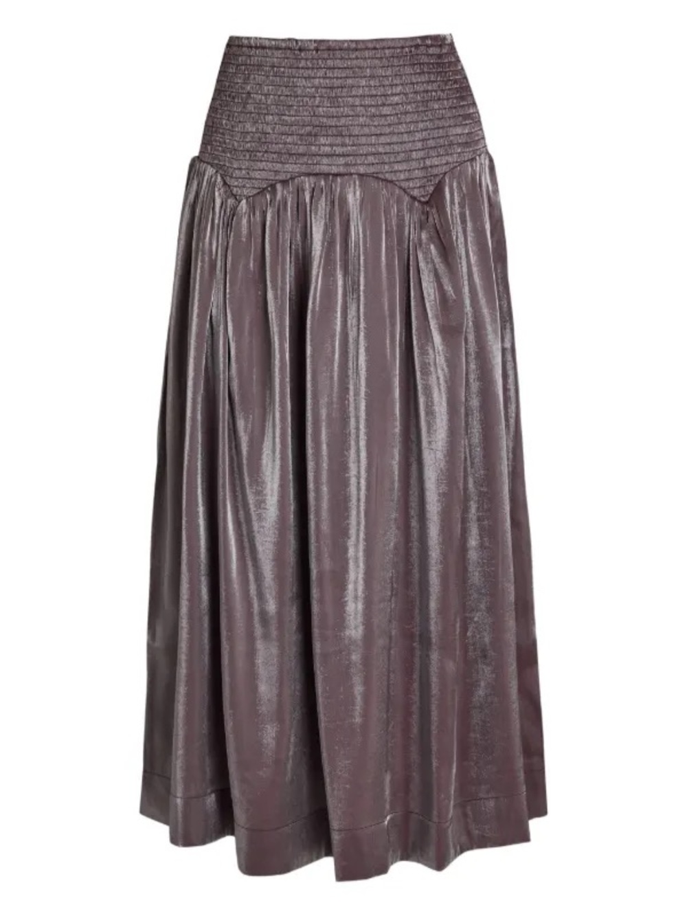 DAMSON MADDER Layla shirred midi skirt - Picture 8 of 8